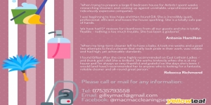 Macmac cleaning services East Lothian Ltd
